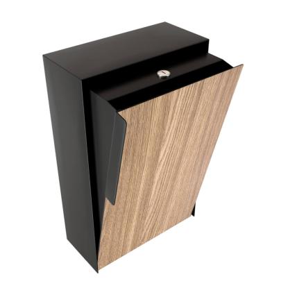 Bravios Faro postkasse med HPL front, sort