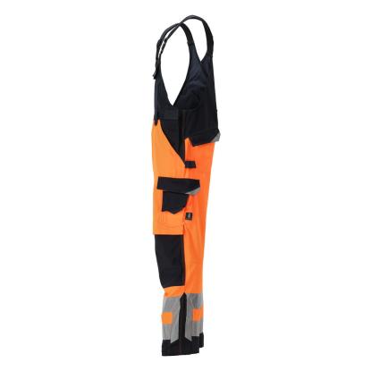 MASCOT SAFE SUPREME Newcastle overall med knælommer, hi-vis orange/mørk marine