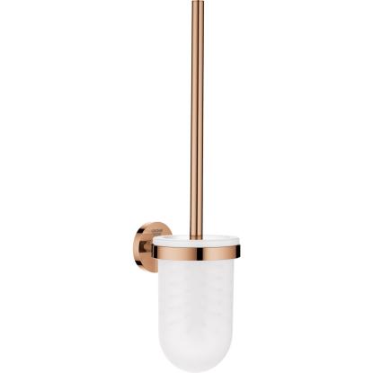 GROHE Essentials toiletbørste med glasholder til væg, poleret warm sunset kobber