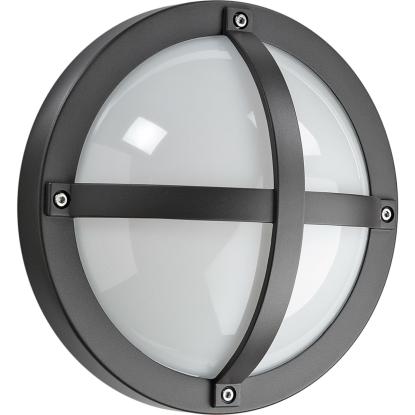 SG Armaturen Solo 1100 LED væglampe, Ø27 cm, IP65, grafitgrå