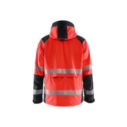 Blåkläder 4435 high vis skaljakke, hi-vis rød/sort