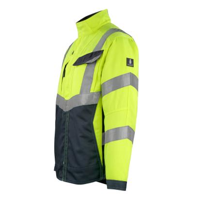 MASCOT SAFE SUPREME Oxford arbejdsjakke, hi-vis gul/mørk marine