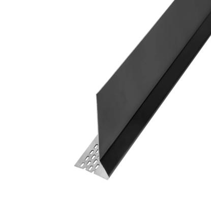 Facadeprofil, start og ventilationsprofil, type z, sort - 3 meter