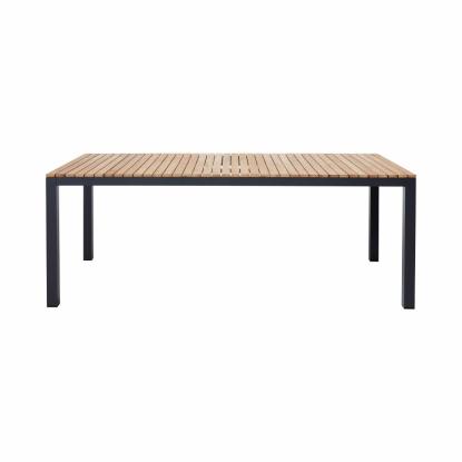 Cinas Mood Extreme bord, 100% FSC, antracit, teak, 100 x 167,5 cm