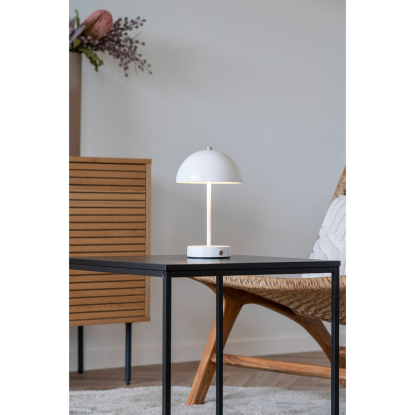 Holt LED bordlampe, genopladelig, H25 cm, hvid