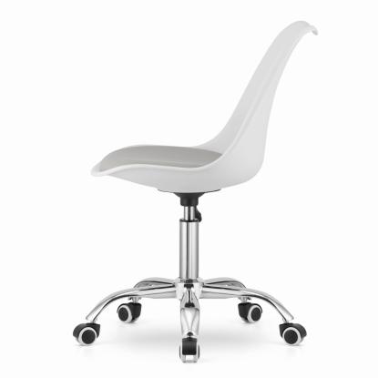 Alba kontorstol, ergonomisk, hvid/grå