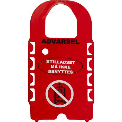 JUMBO sikkerhedsskilt grøn/rød til rullestillads