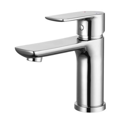 Danbad håndvaskarmatur med push-open bundventil, H16 cm, krom look