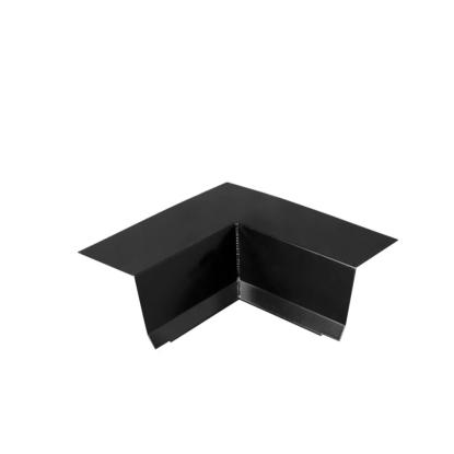 Tagfod, 80 mm, indvendigt hjørne, sort, 270° vinkel