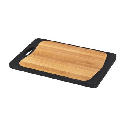 WENKO Kitchen Kombi skærebræt i plastik/bambus med saftrille