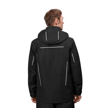 ID 0712 Zip-n-Mix skaljakke, sort