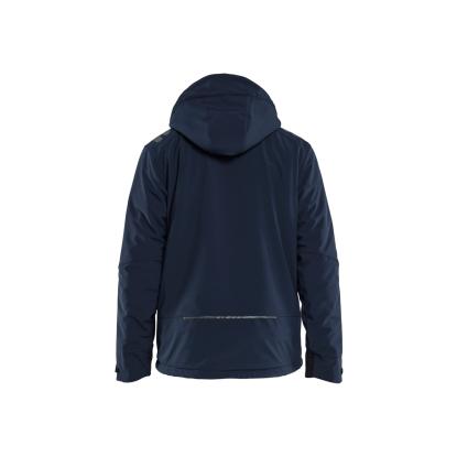 Blåkläder 4750 letforet vinter softshelljakke, mørk marineblå/hi-vis gul