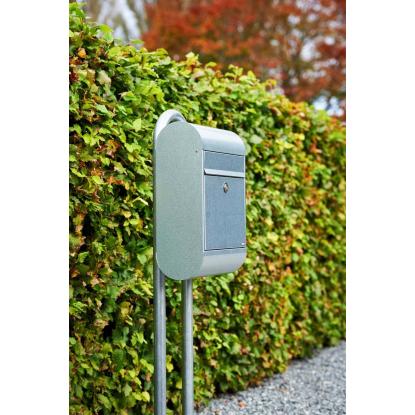 Allux 6000 postkasse med cylinderlås, galvaniseret