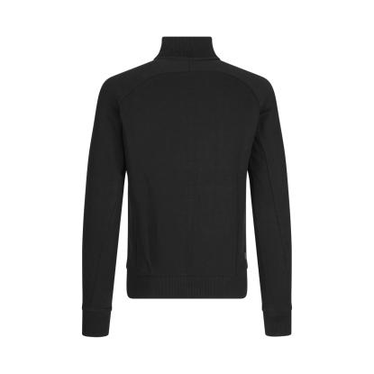 ID 0628 sweat cardigan med lynlås, sort