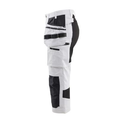 Blåkläder 7109 dame knickers med stretch, hvid/sort