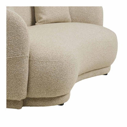 Hawkes 2,5 personers sofa med to puder, sand