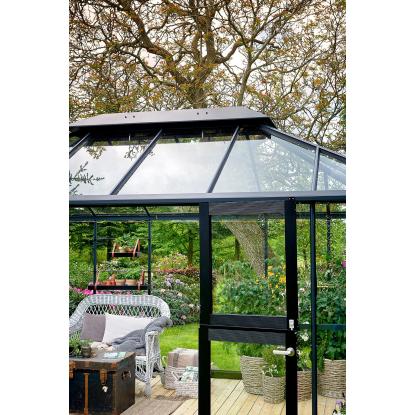 Juliana Grand Oase orangeri 13 m², antracit, 3 mm hærdet glas