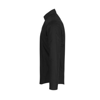Seven Seas SS30 Fine Twill skjorte, slim, sort