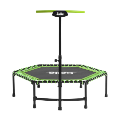 Salta Trampolin Fitness med håndtag, grøn