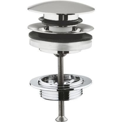GROHE push-open bundventil, 1 1/4", Ø64 mm, supersteel