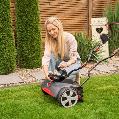 AL-KO Razor Cut 38.6 Li HM Comfort cylinderklipper med 4 Ah/2 Ah, 18 V/36 V batteri, 300 m²