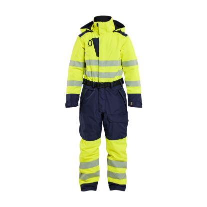 Blåkläder 6726 dame high vis vinterkedeldragt, hi-vis gul/marineblå