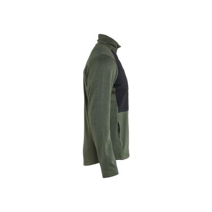 Blåkläder 3548 35482526 sweatshirt full zip, efterårsgrøn/sort