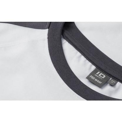ID PRO Wear 0302 T-shirt med kontrast, hvid