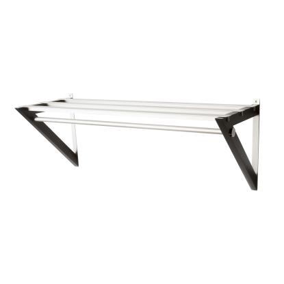 Hoigaard HH-7 hattehylde, L98 cm, lakeret sort og alu