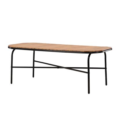Venture Design Holmbeck havebord, sort/natur, 90 x 200 cm