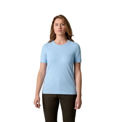 Seven Seas S521 T-shirt, økologisk, dame, lys blå