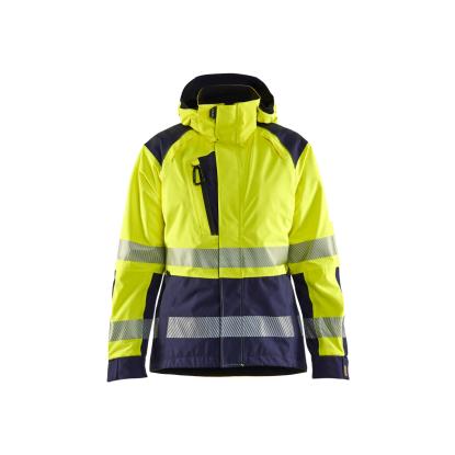 Blåkläder 4436 dame high vis skaljakke, hi-vis gul/marineblå