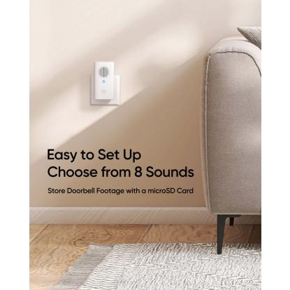 eufy E340 videodørklokke med Edge HomeBase Mini, 2K, sort