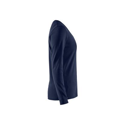 Blåkläder 3301 dame t-shirt lang ærme, marineblå