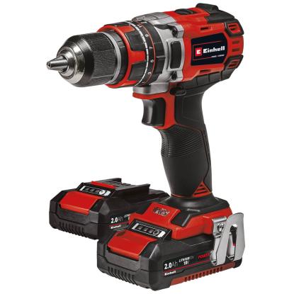 Einhell TE-CD 18/50 akku slagboremaskine med 2 x 2,0 Ah batteri og lader