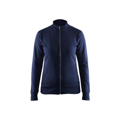Blåkläder 3372 dame sweatshirt full zip, marineblå