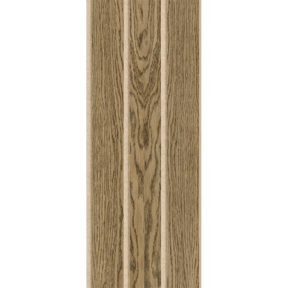 I-Wood Basic 3-lamel akustikpanel, mørkebrun olieret, beige filt og lys kerne, egefiner, 16 x 300 mm 