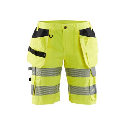 Blåkläder 7186 dame high vis shorts med stretch, hi-vis gul
