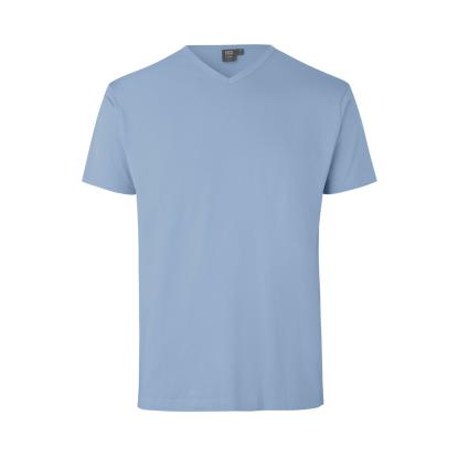 ID T-TIME® 0514 T-shirt med v-hals, lys blå