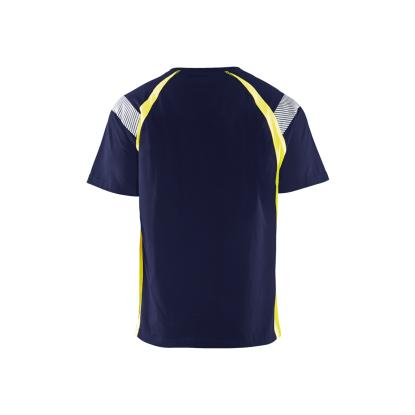 Blåkläder 3332 t-shirt, marineblå/hi-vis gul