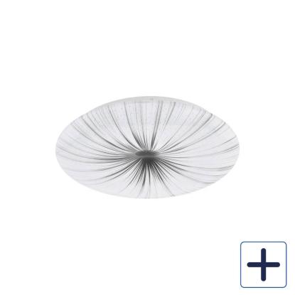 EGLO NIEVES LED væg-/loftlampe, hvid/sølv EGLO NIEVES LED væg-/loftlampe, hvid/sølv