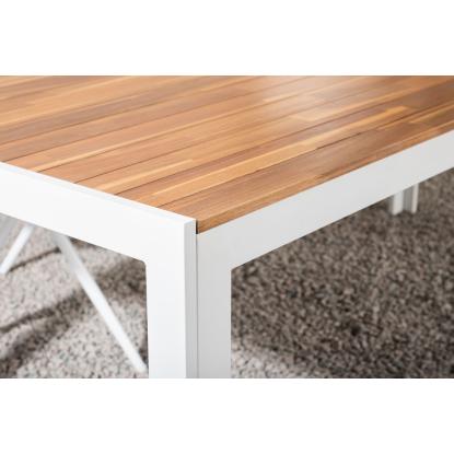 Venture Design Bois havebord, natur/hvid, 76 x 100 x 200 cm