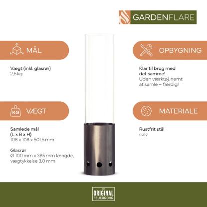 Gardenflare bordpejs, sølv