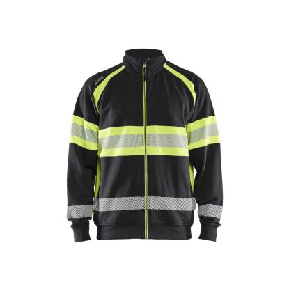 Blåkläder 3551 high vis sweatshirt, sort/hi-vis gul