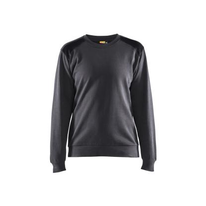 Blåkläder 3408 dame sweatshirt, mellemgrå/sort