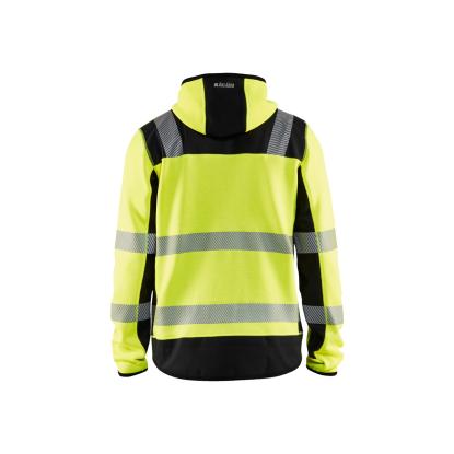 Blåkläder 4923 high vis strikket softshell jakke, hi-vis gul/sort