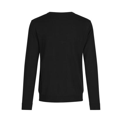 Seven Seas S650 The knit pullover med rund hals, sort