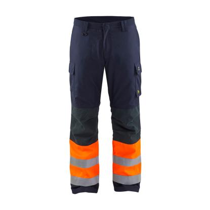 Blåkläder 1869 multinorm vinter buks inherent, marineblå/hi-vis orange