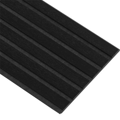 I-Wood Basic Original akustikpanel, sortmalet, sort filt og sort kerne, egefiner, 17 x 300 mm 