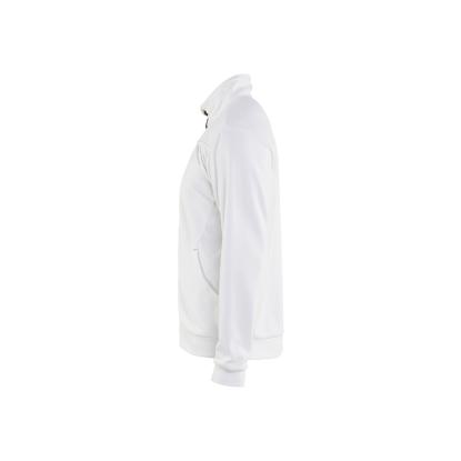 Blåkläder 3362 sweatshirt full zip, hvid/mørk grå